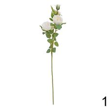 Umelé kvety ruže v mixe, žlté a biele, 68 cm