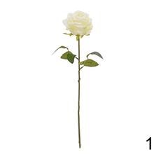 Umelé kvety ruže v mixe zelenej a bielej farby.