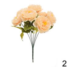 Umelé kvety pivónie v mixe farieb.