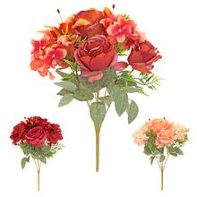 KYTICA RUŽA ĽALIA HORTENZIA x9 45CM MIX/3F JESENNÉ F - FLORASYSTEM