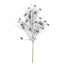 KONÁR PRÚTIE, ŠIŠKY BIELY 53CM - FLORASYSTEM