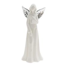 ANJEL BIE/STR LED KERAMIKA 9,4*7*21CM - FLORASYSTEM