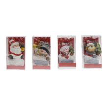 POSTAVIČKY VIAN. SOB,SANTA,SNEHULIAK KERA. MIX/4 S/24 4*3*6CM - FLORASYSTEM