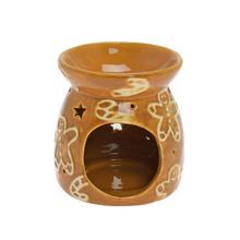 Aromalampa hnedá s perníkovým vzorom.