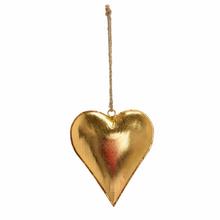 ZÁVES SRDCE ZLATÉ KOV 19*16*3CM - FLORASYSTEM