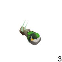 Farebné vtáčiky na klipe v mixe.