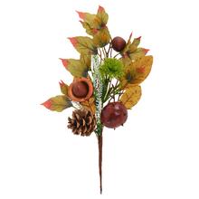 KONÁR GAŠTAN, ŠIŠKA, LÍSTIE ZEL/HNE 36CM - FLORASYSTEM