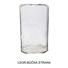 Náhrobné sviečky v kahanec číre sklo so srdcom.