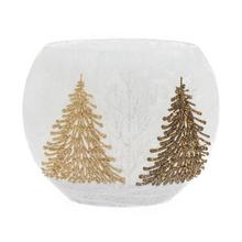 VÁZA OVÁLNA BIELA, STROMY LED 19.5*9*16CM - FLORASYSTEM