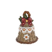 ZVONČEK VZ. PRÚTIE HNE/ČER/BIE POLY 9*9*12CM - FLORASYSTEM