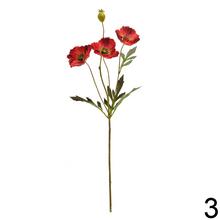 Umelé kvety maky v mixe farieb.