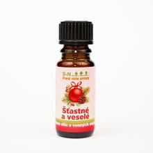 Fľaštička s esenciálnym olejom ŠŤASTNÉ A VESELÉ.