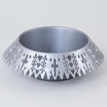 045 MISA KORUNKA STRIEBORNÁ 23CM - FLORASYSTEM