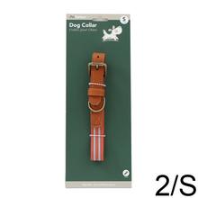 Luxusný psí obojok s pásikmi