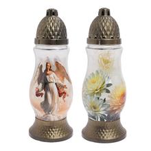 LA798 SL KAH.SKLO ANJEL,CHRYZANTENA 80GR,28cm - FLORASYSTEM