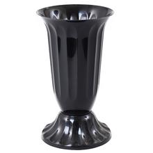 062 VÁZA UH VRÚBKOVANÁ 17 ČIERNA /18,5xV38CM/ - FLORASYSTEM