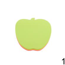 Samolepky v tvare hviezdy, jablka a pomaranča v neonových farbách.