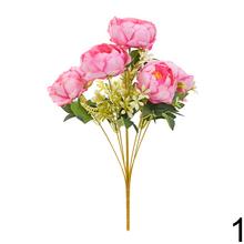 Umelé kvety pivónie v mixe farieb.