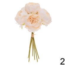 Kytica pivoniek so sušeným vzhľadom v mixe farieb.