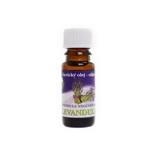 Fľaša levanduľového oleja.