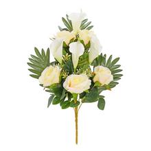 KYTICA RUŽA KALA NA VÝŠKU x12 58CM KRÉM - FLORASYSTEM