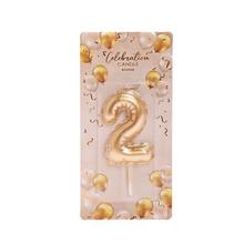 SVIEČKA číslo zlatá 2 - FLORASYSTEM