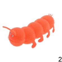 Stláčacia jednofarebná stonožka so svetlom, 20cm