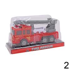 Hračkárske autíčko hasiči v priehľadnom obale.