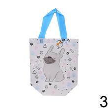 Detská taška z netkanej textílie s motívom mačky a srdiečok.