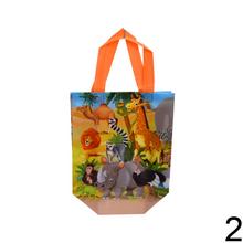 Detská taška z netkanej textílie s obrázkami zvierat.