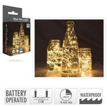 LED SVETIELKA 20 /WW/BO/vodotesné /TIMER SILVERWIRE - FLORASYSTEM