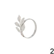 Obrúčky na servítky s listami, sada 4 kusy.