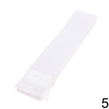 Farebná látková stuha s franjou v modrej, bielej a zelenej farbe.