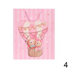 Detská darčeková taška s glitrami a obrázkami medvedíkov.