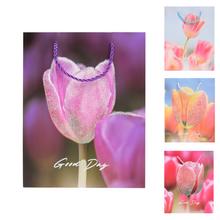 DARČEKOVÁ TAŠKA S 23*18*10CM TULIPÁNY GLITTER - FLORASYSTEM