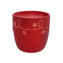 OBAL ČERVENÝ S HVIEZDIČKAMI  13,5XV13CM - FLORASYSTEM