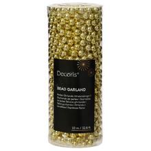 GIRLANDA gold korálky pr.0.8cm x1m/ polysterén - FLORASYSTEM