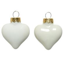 SRDCE sklo S/12 pr.4,5  smalt/matná/lesk zmes biele /2x4cm/ - FLORASYSTEM