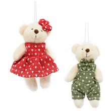 ZÁVES MEDVEĎ  MIX/F TEXTIL 10CM - FLORASYSTEM