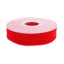 Červená zamatová stuha 25 mm x 7 m