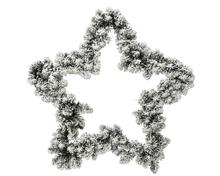 SUPER CENA HVIEZDA ČEČINOVÁ SO SNEHOM 7,6Xš.60CM 681106 - FLORASYSTEM