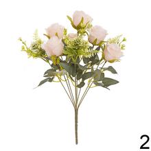 Kytica umelých ruží a zelene mix, 45 cm.