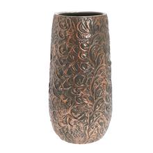 VÁZA Okrúhly Mica Decorations Arthur, zelený/terakota - h35xd17,5cm - FLORASYSTEM