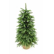 Vianočný stromček smrek pravidelný v jute, 90 cm