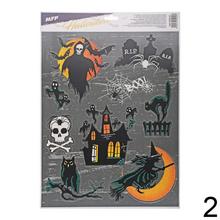 Okenná fólia Halloween s glitrami