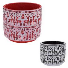 SUPER CENA OBAL CEMENT OKR.JELENE 11X11X9,5CM - FLORASYSTEM