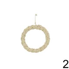 Bavlnený veniec v dvoch farbách.