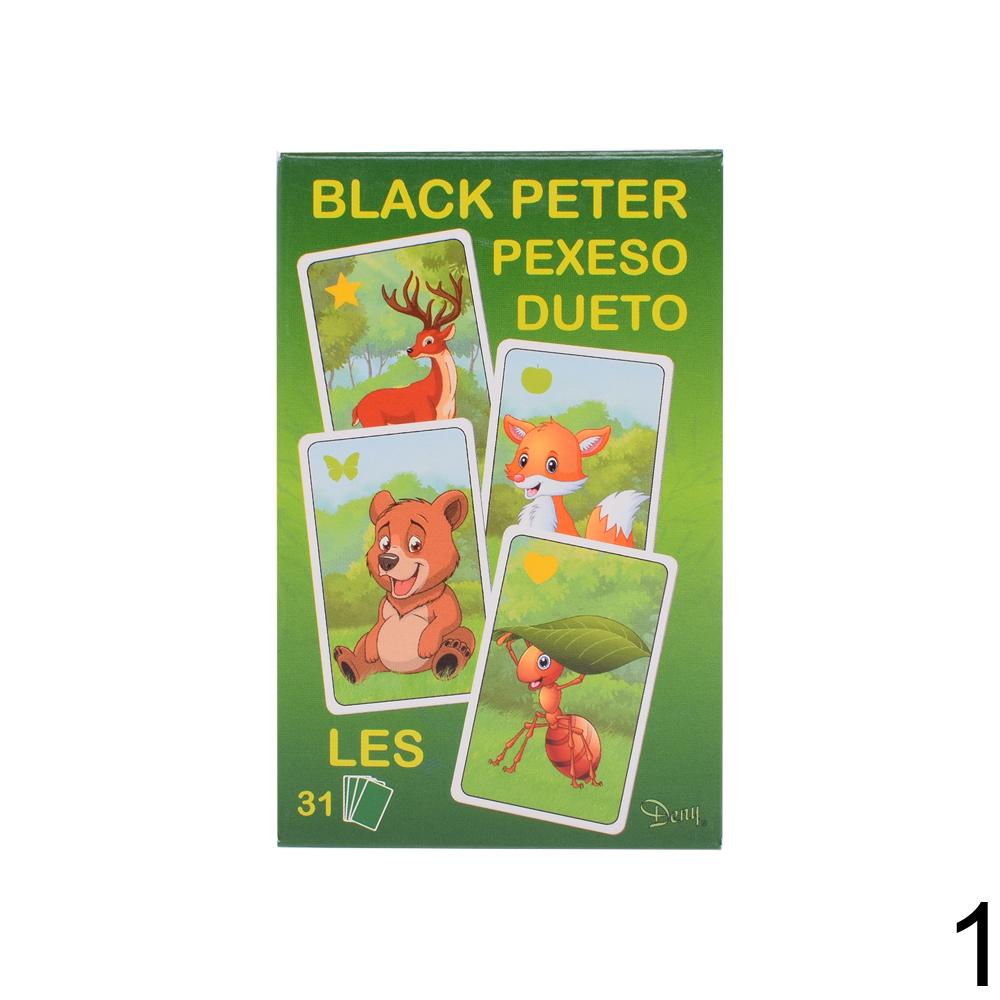 Detské kartové hry mix s obrázkami zvierat.