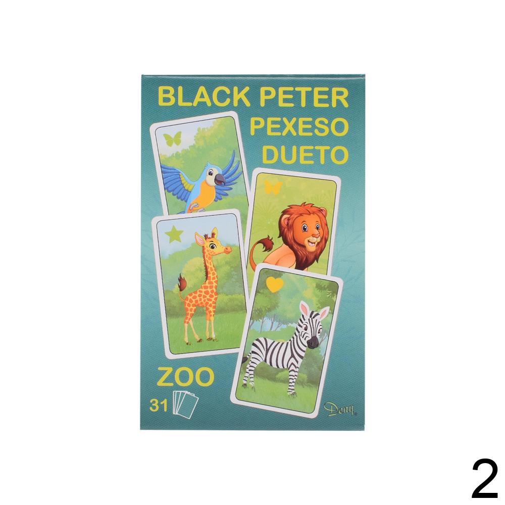 Detské kartové hry mix s obrázkami zvierat.