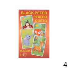 Detské kartové hry mix s obrázkami zvierat.